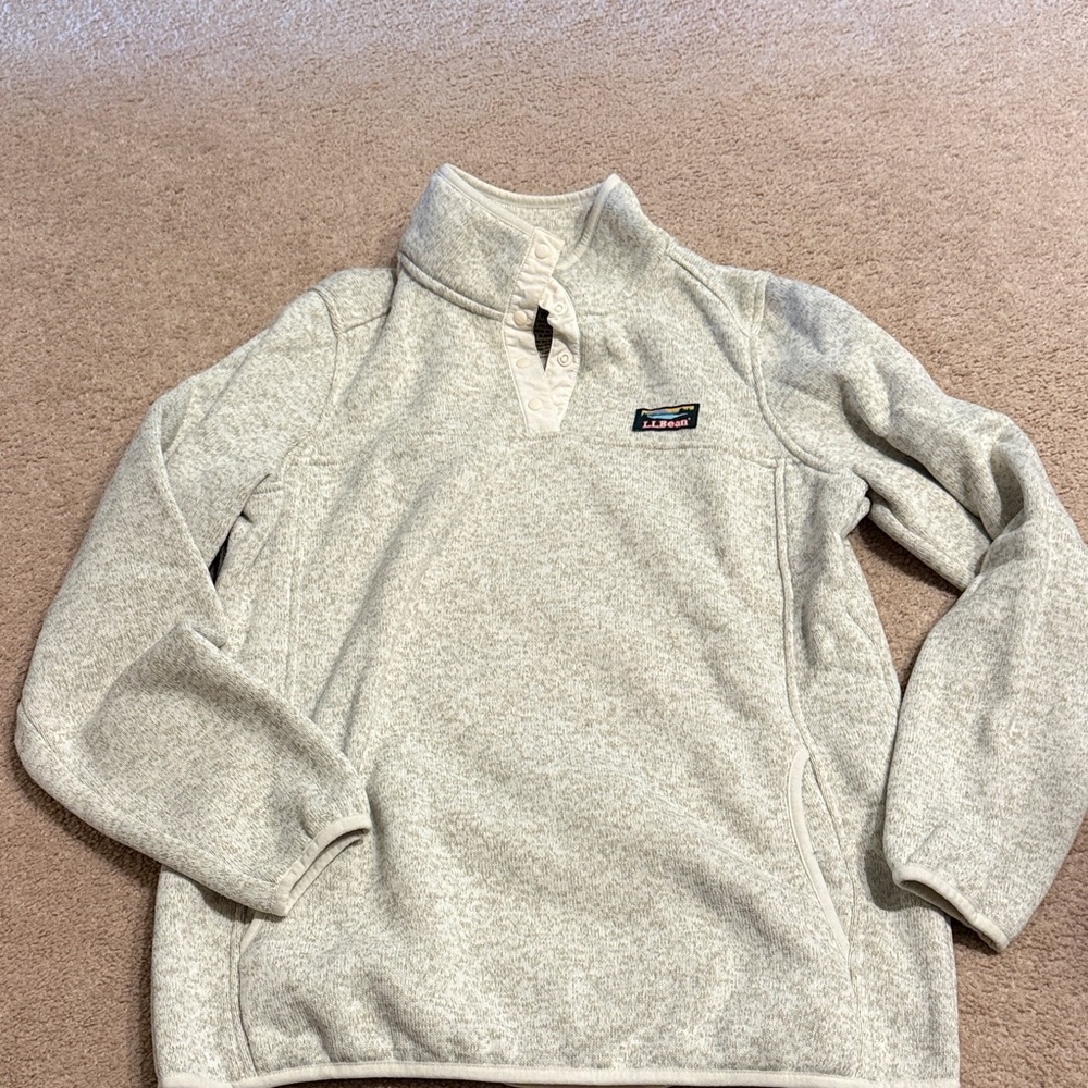 Women’s oatmeal Quarter-Zip Sweater